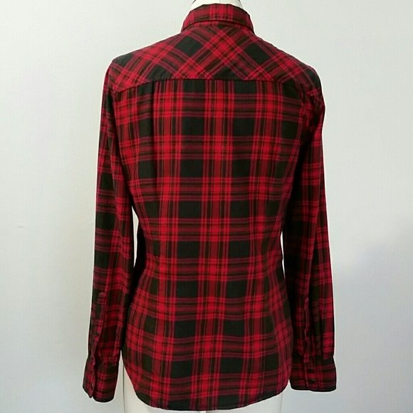 J Crew Mercantile plaid flannel shirt - Picture 2 of 4